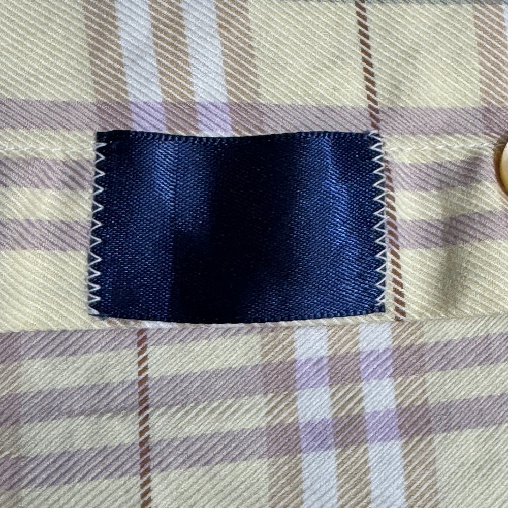 Burberry London Flannel Shirt Mens Medium Check Plaid Button Long Sleeve USA‎ - Picture 7 of 7